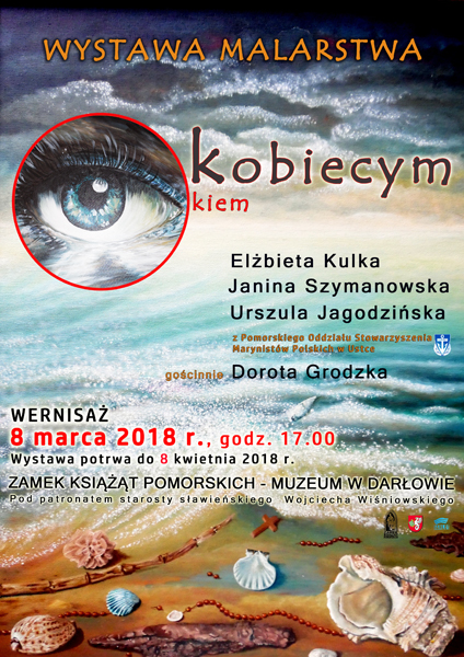 Plakat do wystawy malarstwa "Kobiecym okiem" 