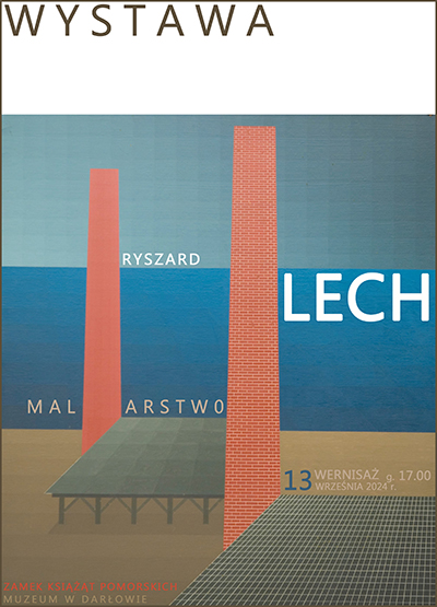 Serdecznie zapraszamy na otwarcie wystawy malarstwa Ryszarda Lecha.  Wernisaż odbędzie się w 13 września 2024 r. (piątek) o godz. 17.00  w sali wystaw czasowych „7” Zamek Książąt Pomorskich – Muzeum w Darłowie Wystawa pod patronatem starosty sławieńskiego Wojciecha Wiśniowskiego Wstęp wolny Malarstwo Ryszarda Lecha to niezwykłe zjawisko na gruncie sztuki polskiej, uważany jest on bowiem za twórcę malarstwa pikselowego. W 1984 roku Ryszard Lech uznany został za najciekawszą indywidualność Salonu Wiosennego '84, a krytyk sztuki Jerzy Jurczyk wówczas napisał :  